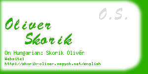 oliver skorik business card